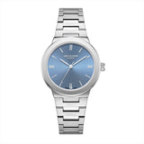 Lee Cooper Women's Analog Watch with Blue Dial and Stainless Steel Band, LC08133.300