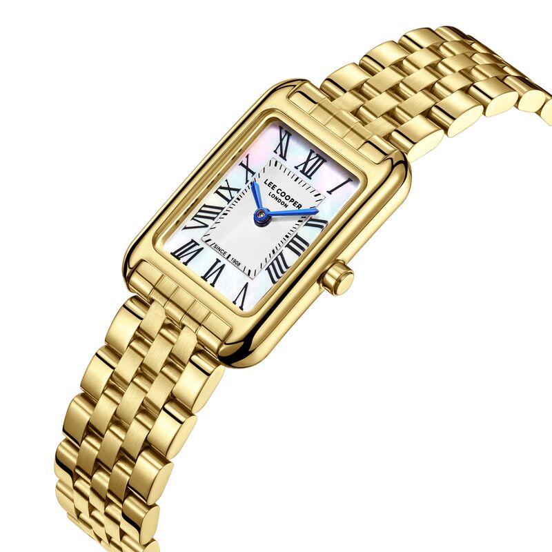 Lee Cooper, Men's, Analog Watch, Gold Dial, with Stainless Steel Band, LE-LC08135.120