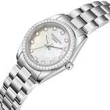 Lee Cooper Women's Analog Watch with White Mother Of Pearl Dial and And Stainless Steel Band, LC08155.320