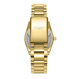 Lee Cooper Women's Analog Watch with White Mother Of Pearl Dial and Gold Stainless Steel Band, LC08190.120