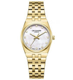 Lee Cooper Women's Analog Watch Mother of Pearl Dial With Gold Metal BandLC08204.120