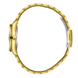 Lee Cooper Women's Analog Watch with Silver Dial and Gold Stainless Steel Band, LC08210.130