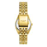 Lee Cooper Women's Analog Watch with Silver Dial and Gold Stainless Steel Band, LC08210.130