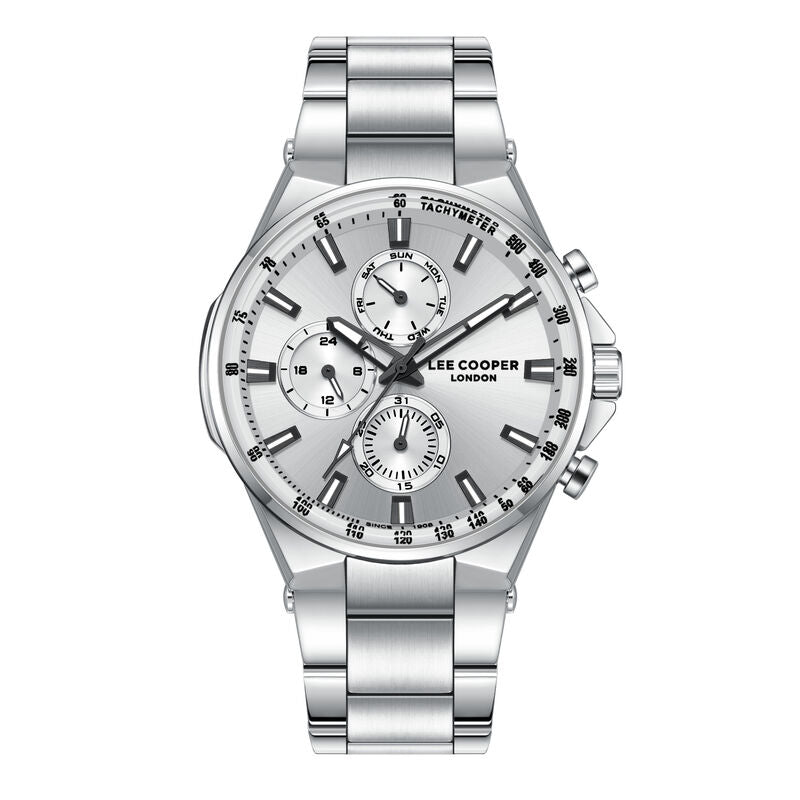 Lee Cooper, Men's, Analog Watch, Silver Dial, with Stainless Steel Band, LE-LC08219.330