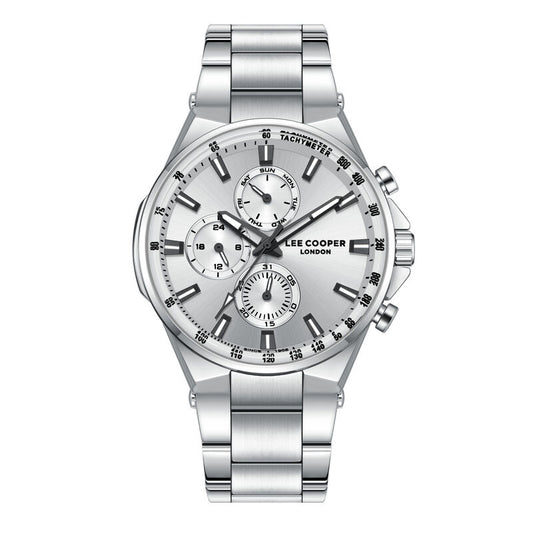 Lee Cooper, Men's, Analog Watch, Silver Dial, with Stainless Steel Band, LE-LC08219.330