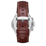 Lee Cooper Men's Multifunction Watch with Dark Blue Dial and Dark Brown Leather Band, LC08223.392