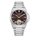Lee Cooper Men's Automatic Watch with Dark Brown Dial and Stainless Steel Band, LC08229.340