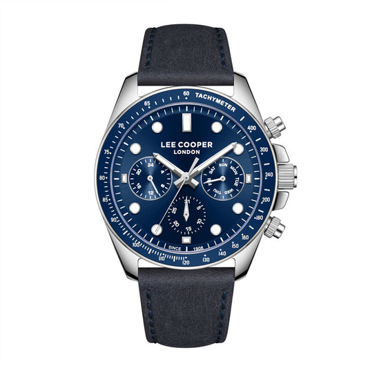 Lee Cooper, Men's, Analog Watch, Blue Dial, with Leather Band, LE-LC08233.399