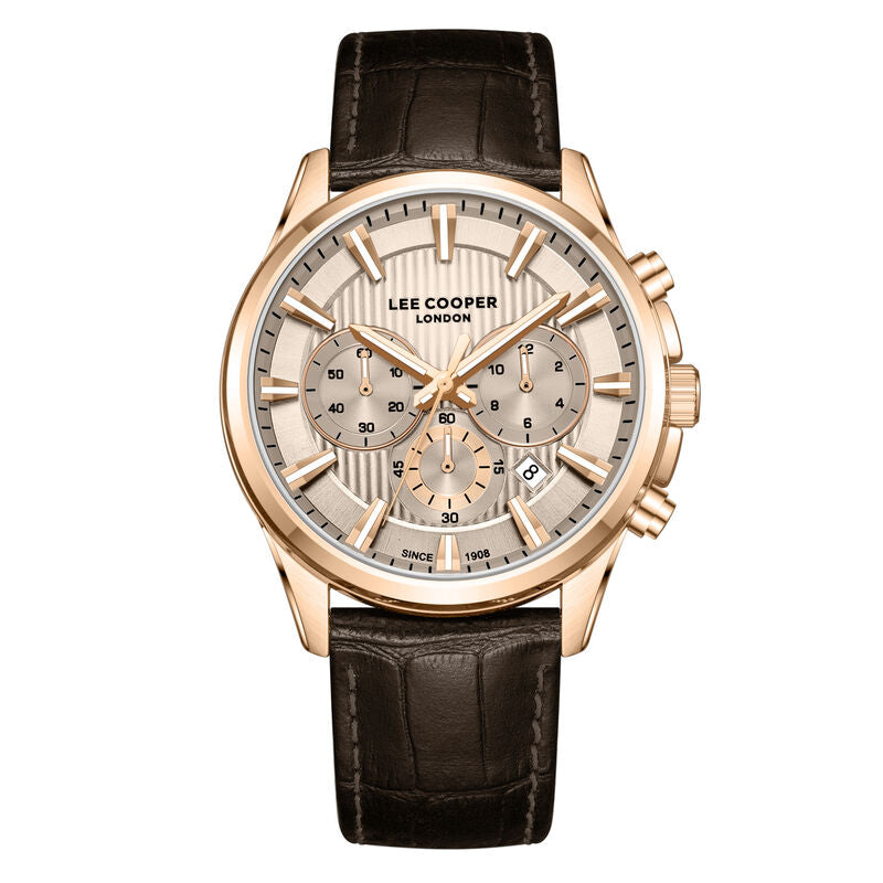Lee Cooper, Men's, Analog Watch, with Leather Band, LE-LC08239.472