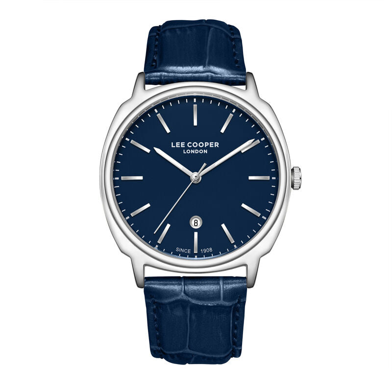 Lee Cooper, Men's, Analog Watch, Blue Dial, with Leather Band, LE-LC08248.399