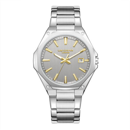 Lee Cooper, Men's, Analog Watch, Silver Dial, LE-LC08252.360