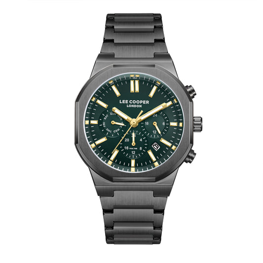 Lee Cooper, Men's, Analog Watch, Green Dial, LE-LC08263.070