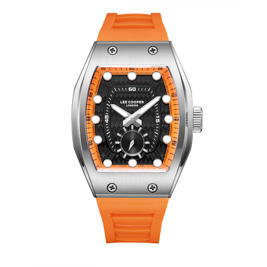 Lee Cooper, Men's, Analog Watch, Black Dial, with Silicone Band, LE-LC08264.350