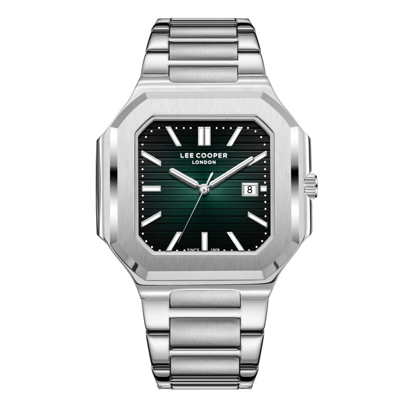 Lee Cooper, Men's, Analog Watch, Green Dial, with Stainless Steel Band, LE-LC08269.370