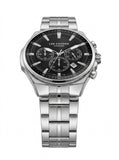 Lee Cooper Men's Multifunction Watch with Black Dial and Stainless Steel Band, LC08273.350