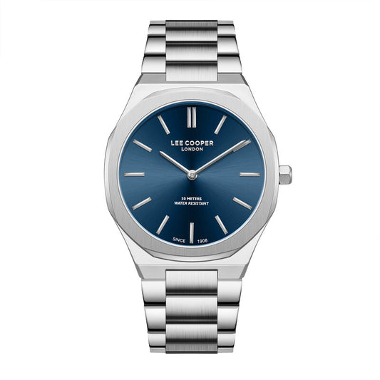 Lee Cooper, Men's, Analog Watch, Blue Dial, with Stainless Steel Band, LE-LC08275.390