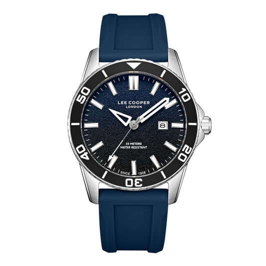 Lee Cooper, Men's, Analog Watch, Blue Dial, with Silicone Band, LE-LC08278.399