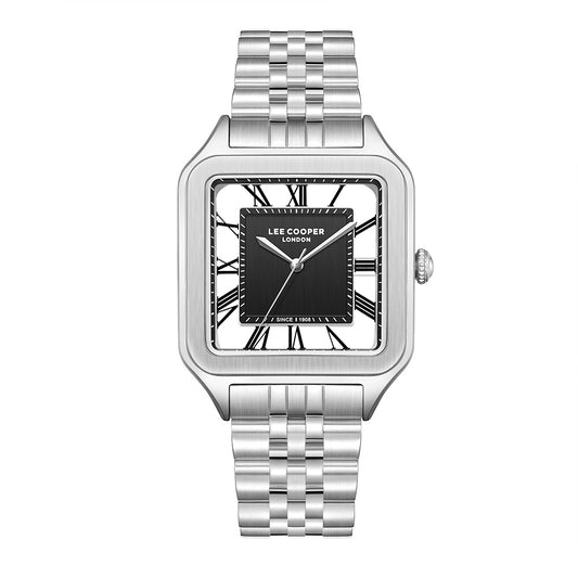 Lee Cooper Men's Analog Watch with Black Dial and Stainless Steel Band, LC08282.350