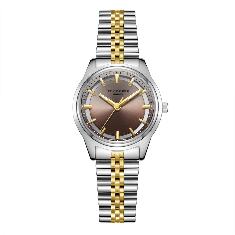 Lee Cooper, Men's, Analog Watch, Brown Dial, with Stainless Steel Band, LE-LC08285.240