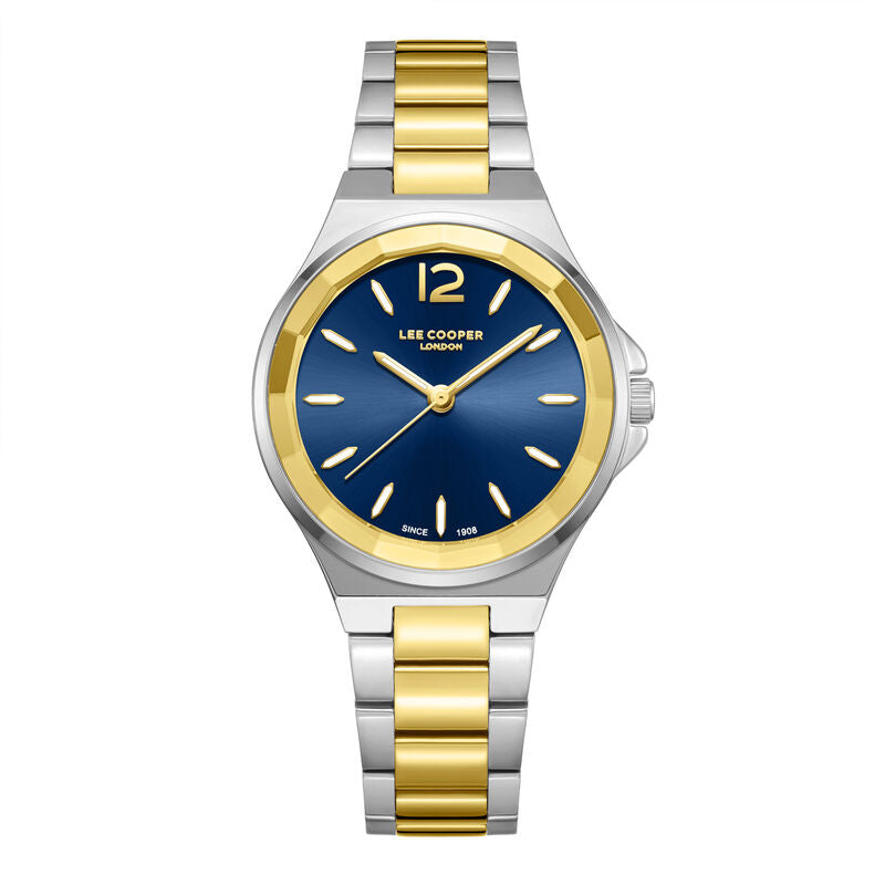 Lee Cooper, Men's, Analog Watch, Blue Dial, with Stainless Steel Band, LE-LC08286.290