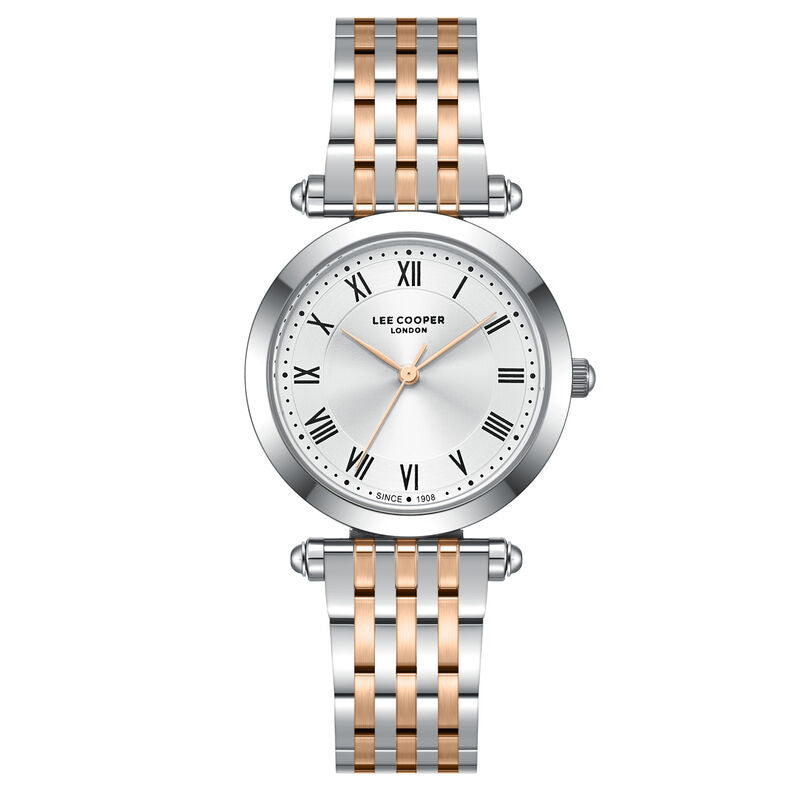 Lee Cooper, Men's, Analog Watch, Silver Dial, with Stainless Steel Band, LE-LC08290.530
