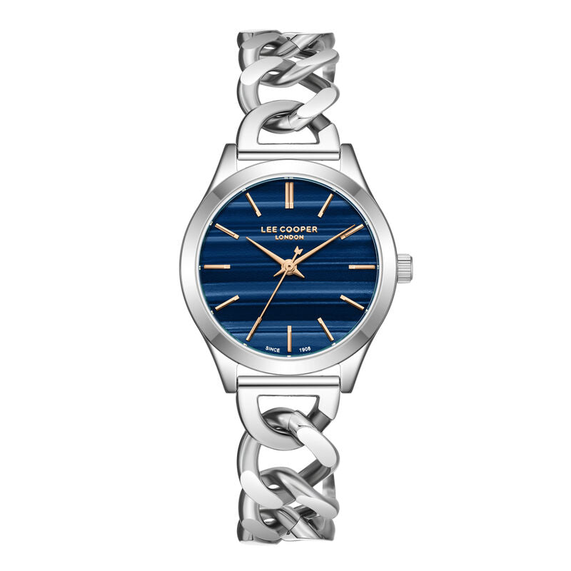 Lee Cooper, Men's, Analog Watch, Blue Dial, with Stainless Steel Band, LE-LC08291.390