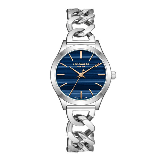 Lee Cooper, Men's, Analog Watch, Blue Dial, with Stainless Steel Band, LE-LC08291.390