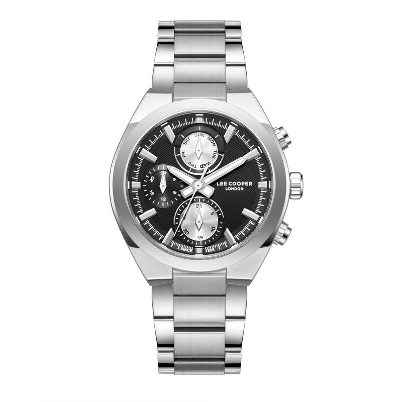 Lee Cooper, Men's, Analog Watch, Black Dial, with Stainless Steel Band, LE-LC08294.350