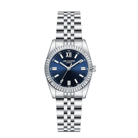 Lee Cooper, Men's, Analog Watch, Blue Dial, with Stainless Steel Band, LE-LC08303.390
