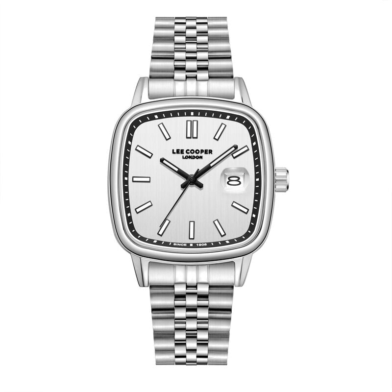 Lee Cooper, Men's, Analog Watch, Silver Dial, with Stainless Steel Band, LE-LC08306.330