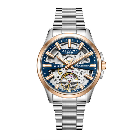 Lee Cooper, Men's, Analog Watch, Blue Dial, with Stainless Steel Band, LE-LC08311.590