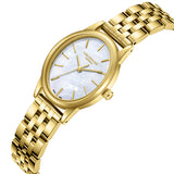 Lee Cooper Women's Analog Watch Mother of Pearl Dial with Stainless Steel Strap, LC08319.120