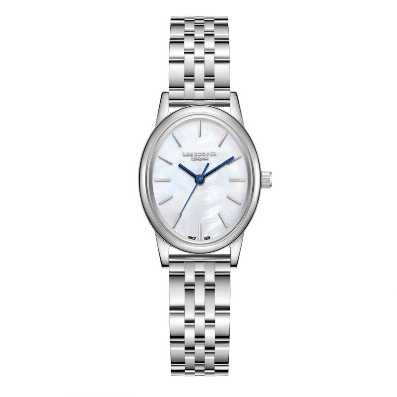 Lee Cooper women analog watch, pearl dial with stainless steel strap, model LE-LC08319.320, Bahrain