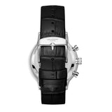 Lee Cooper Men's Multifunction Watch with Silver Dial and Black Leather Band, LC08333.331