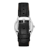 Lee Cooper Women's Analog Watch with Blue Dial and Black Leather Band, LC08337.301