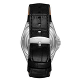 Lee Cooper Men's Automatic Watch with Blue Dial and Black Leather Band, LC08342.301