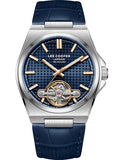Lee Cooper Men's Automatic Watch with Blue Dial and Blue Leather Band, LC08342.399