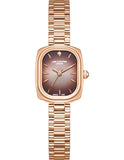 Lee Cooper Women's Analog Watch with Brown Dial and Rose Gold Stainless Steel Band, LC08347.440