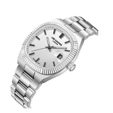 Lee Cooper Men's Date Analog Watch with Silver Dial and Stainless Steel Band, LC08352.330