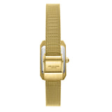 Lee Cooper Women's Analog Watch with White Mother Of Pearl Dial and Gold Mesh Band, LC08359.120