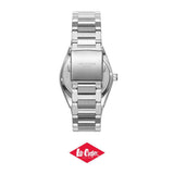 Lee Cooper Men's Date Analog Watch with Blue To Black Dial and Stainless Steel Band, LC08363.391