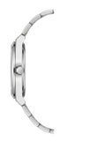 Lee Cooper Women's Analog Watch with Purple Mother Of Pearl Dial and Stainless Steel Band, LC08378.381