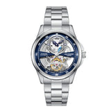 Lee Cooper Men's Automatic Watch with Dark Blue Dial and Stainless Steel Band, LC08383.390