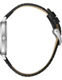 Lee Cooper Men's Analog Watch with Gold Dial and Black Leather Band, LC08389.311