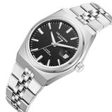 Lee Cooper Men's Date Analog Watch with Black Dial and Stainless Steel Band, LC08397.350