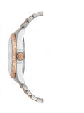 Lee Cooper Women's Analog Watch with Silver Dial and Gold Stainless Steel Band, LC08400.530