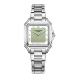 Lee Cooper Women's Analog Watch with Green Dial and Stainless Steel Band, LC08403.300