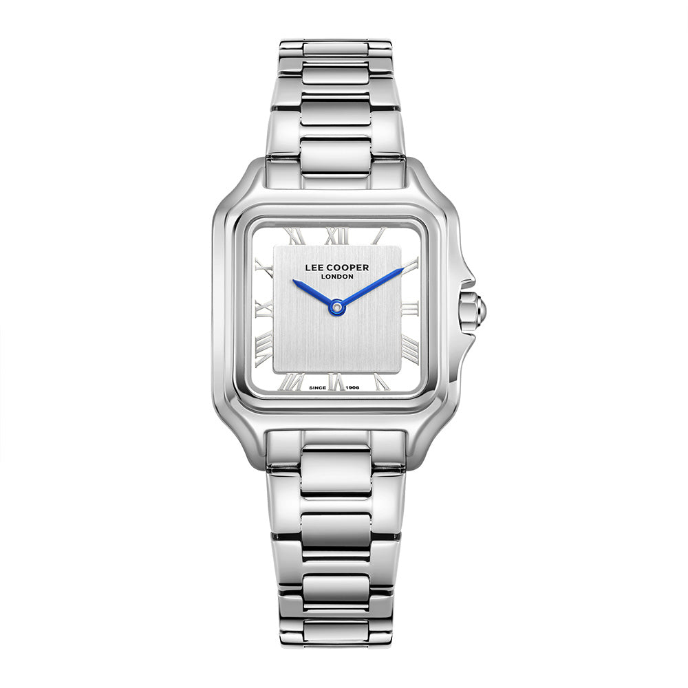 Lee Cooper Women's Analog Watch with Silver Dial and Stainless Steel Band, LC08403.330