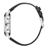 Lee Cooper Men's Multifunction Watch with Black Dial and Black Leather Band, LC08401.351