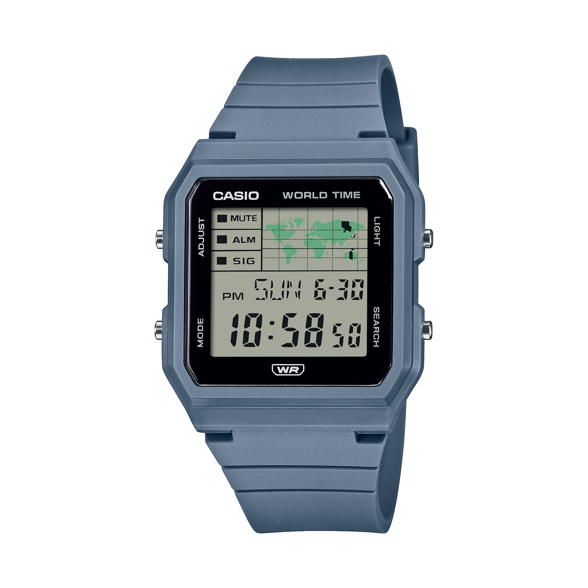 Casio Unisex Digital Watch, Clear Dial With Blue Bio-based resin Band, LF-30W-2ADF | Kewalrams Bahrain